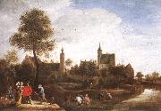 TENIERS, David the Younger A View of Het Sterckshof near Antwerp r oil painting reproduction